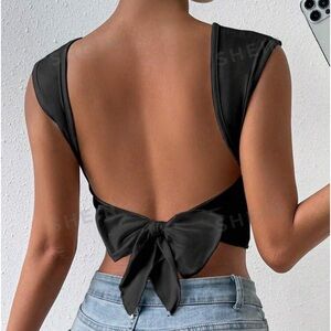 SHEIN frenchy woman’s personality strapless backless top